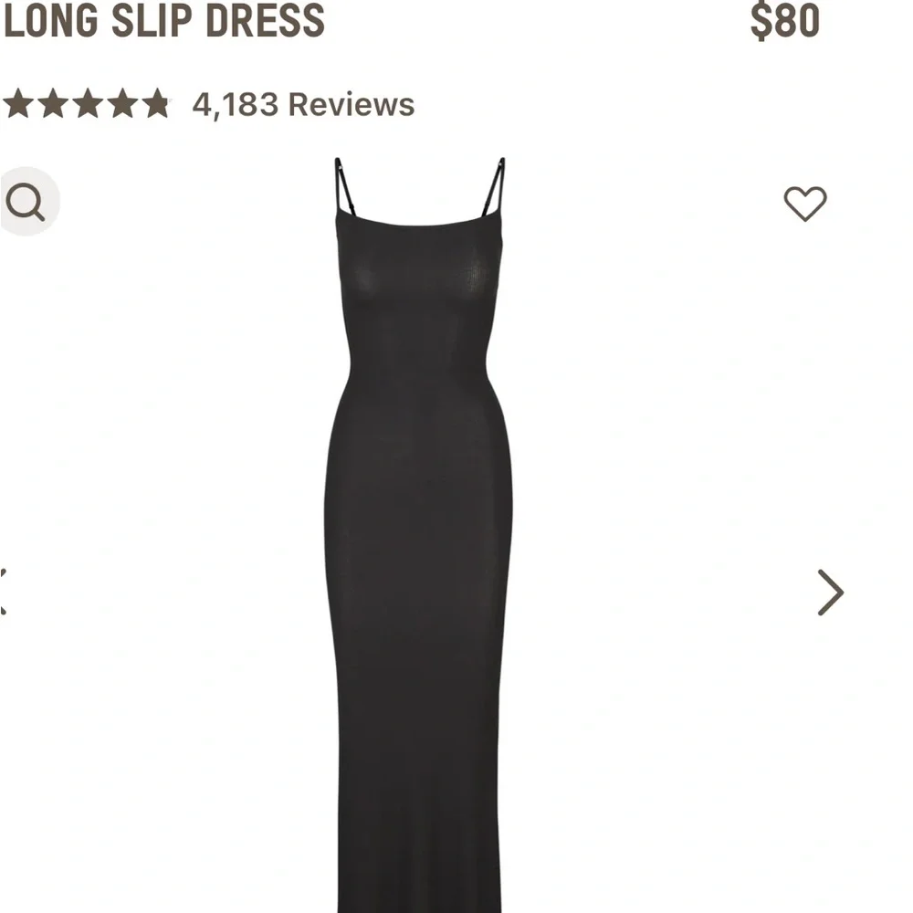 SKIMS SOFT LOUNGE LONG SLIP DRESS - Picture 6 of 11
